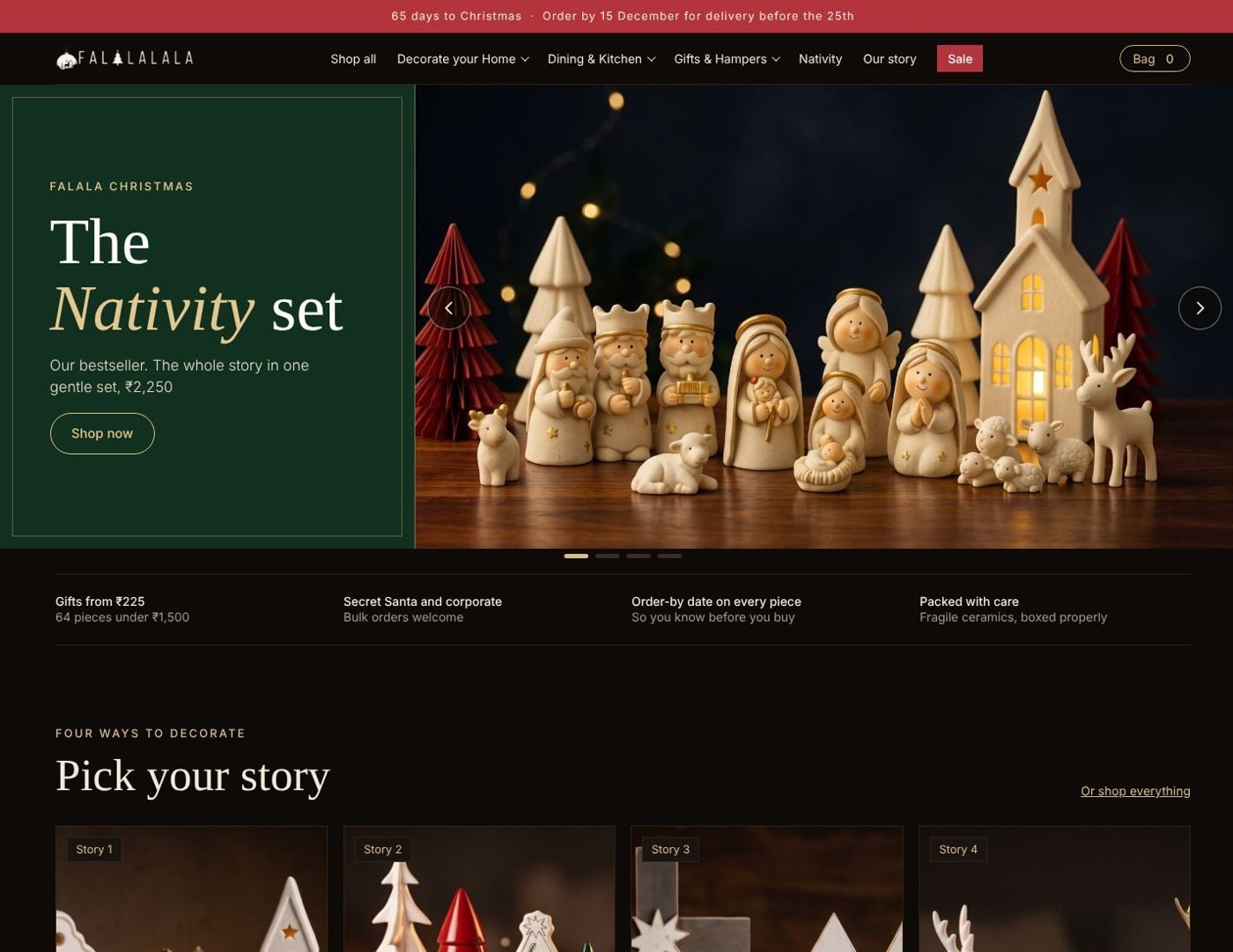 Falala Christmas website